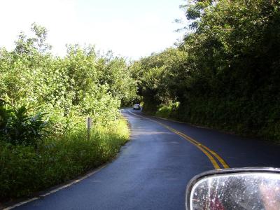 The road to Hana narrows