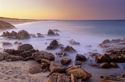 Crepsculo na praia do Barro Preto, Cear