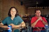 Inside the lunch place, with bemused guide, Semih