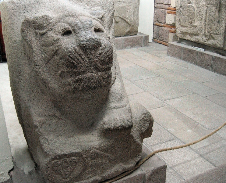 Relief of lion head and paws, from Alacahoyuk