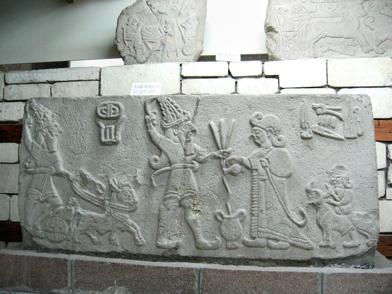 Hittite relief of kings and gods<br>with interesting shoes
