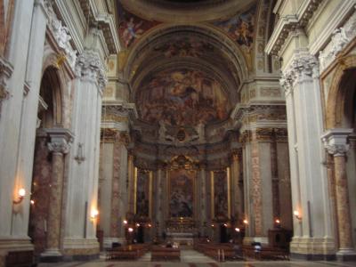 Inside Sant'Ignazio di Loyola