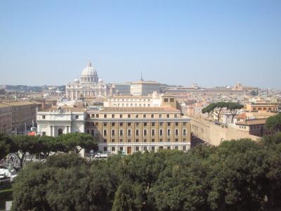 St. Peter's Basilica and queue on the right...I was there for 5 hours