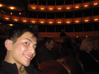 Me in Vienna Opera House watching La Boheme