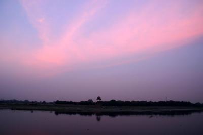 Yamuna River after sunset