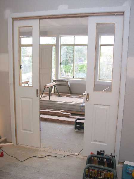downstairs doors installed