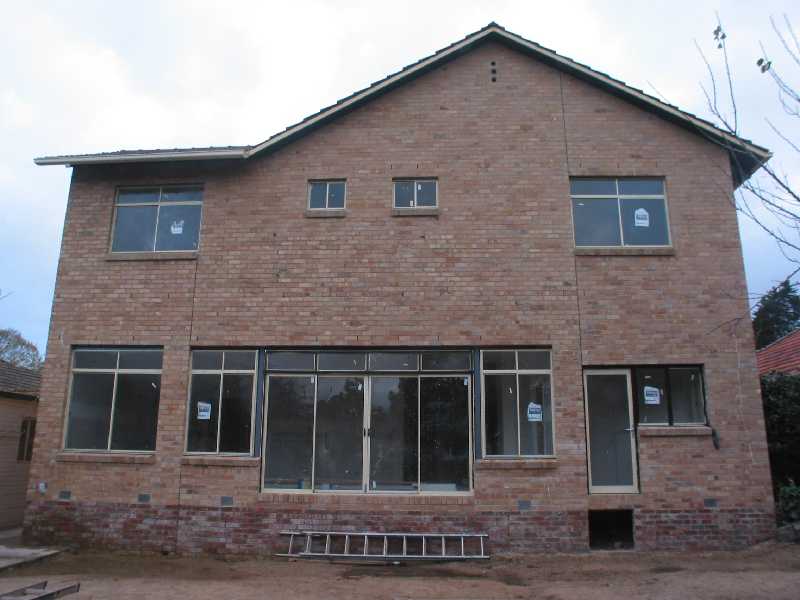 rear of house - not quite complete
