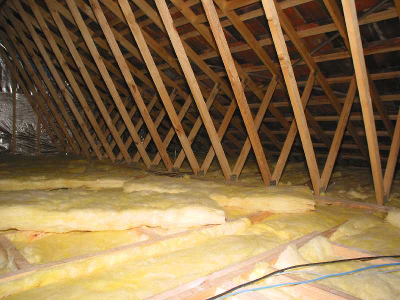 insulation and, at the back, TV antenna