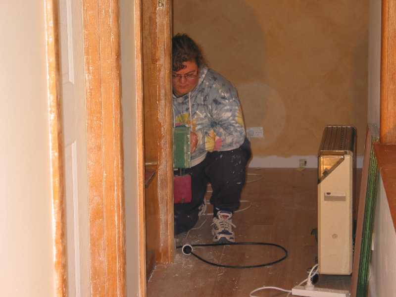 lisa sanding old architrave