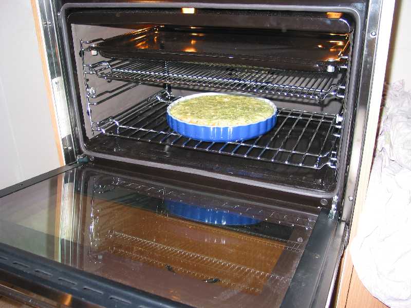 first use of new oven - zucchini pie