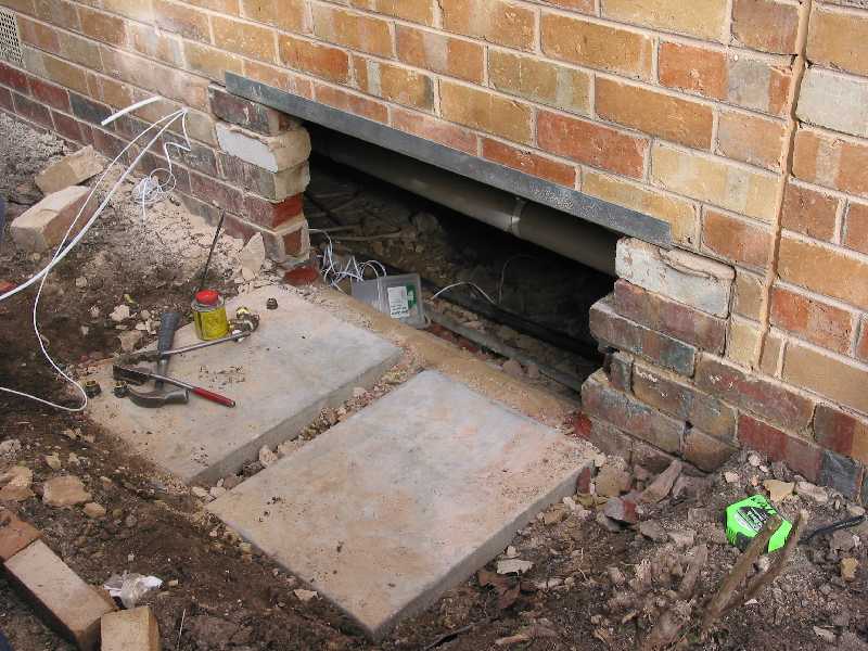central heater is going here