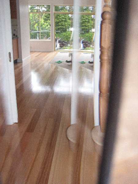 through the front door - not allowed in