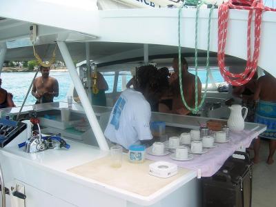 Bar on the boat // Barbados