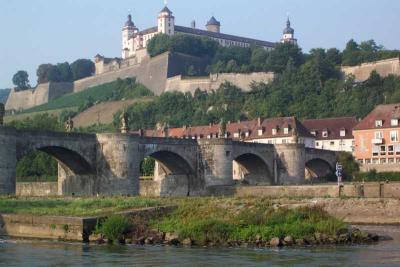 Alte Mainbruecke - old river bridge in Würzburg (Wuerzburg), Bavaria, Germany