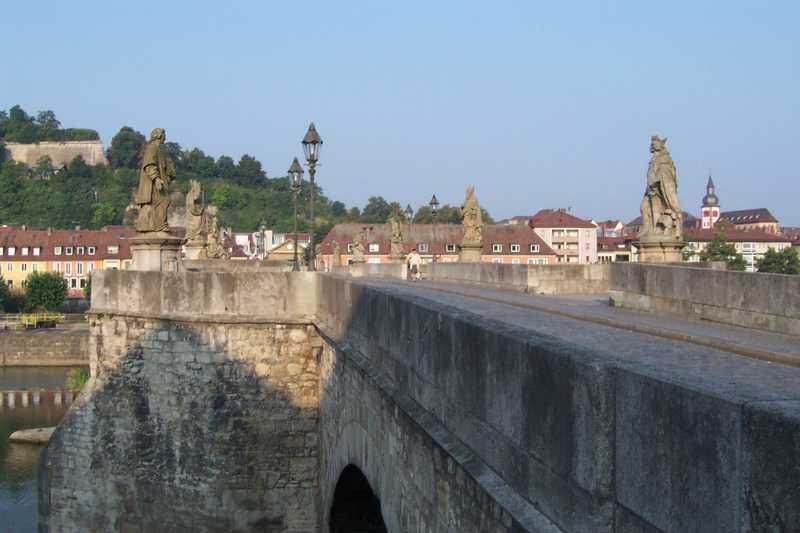 Alte Mainbruecke - old river bridge in Wuerzburg, Bavaria, Germany