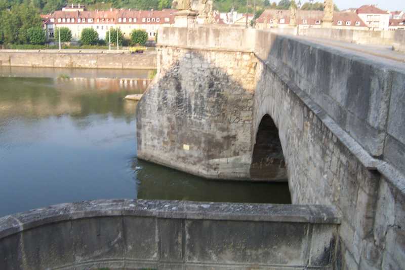 Alte Mainbruecke - old river bridge in Wuerzburg, Bavaria, Germany