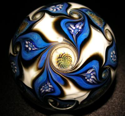 Backside with retticello murrine or millifiori