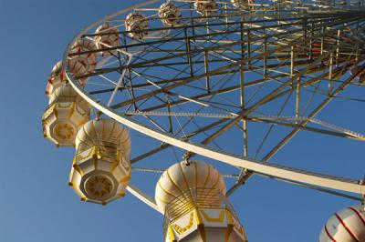 The ferris wheel gives a good overview of the site