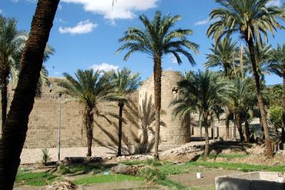 Begun by 13th C. Crusaders, most of Aqaba Castle dates from the Mamluks (1510-1517)