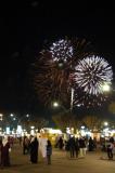 9 pm fireworks at the Global Village