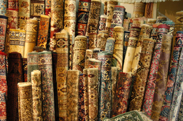Carpets in the Afghan pavilion