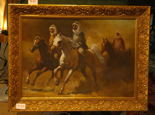 Arabian paintings in the Greek pavilion