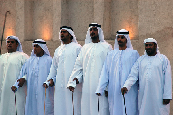 Traditional Arab dancers