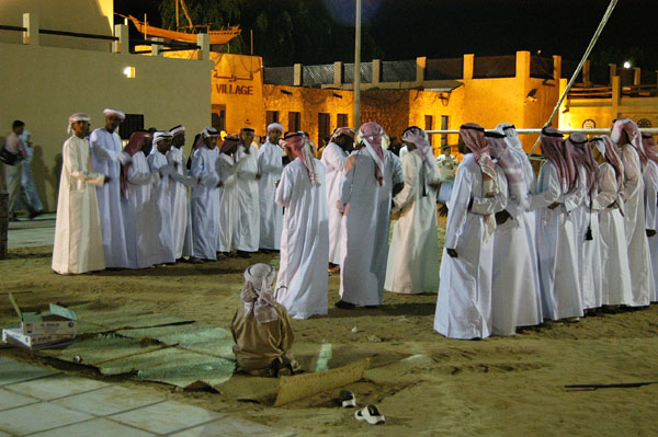 Traditional dancers at the Diving Village