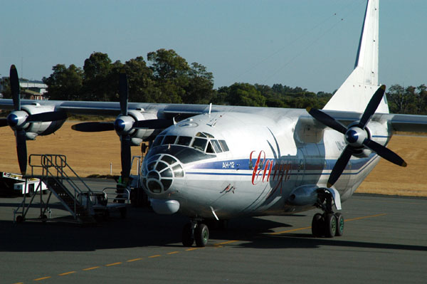 Antonon AN-12 turboprop at Perth
