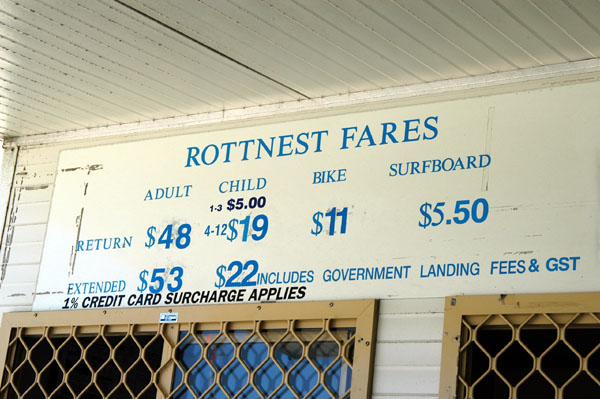 Fremantle is the departure point for ferrys to Rottnest Island
