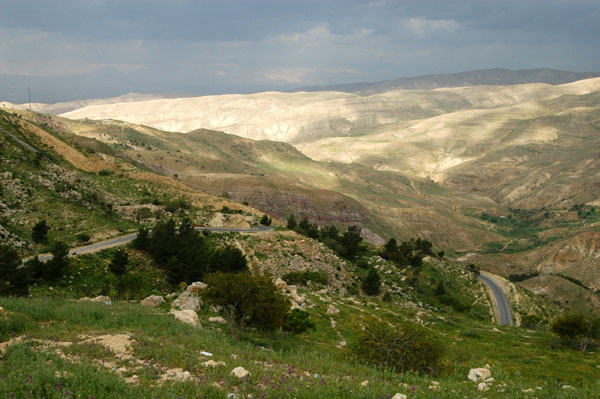 Driving from Amman to the Dead Sea
