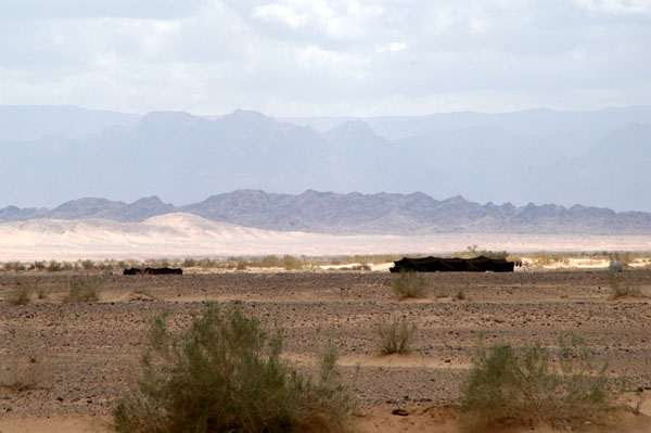 More Bedouin tents in the distance