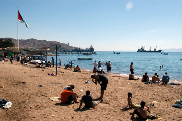 Public beach in Aqaba