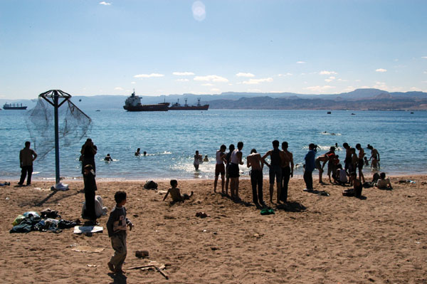 Public beach in Aqaba