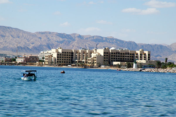 The resort area of Aqaba, to the west of the central district