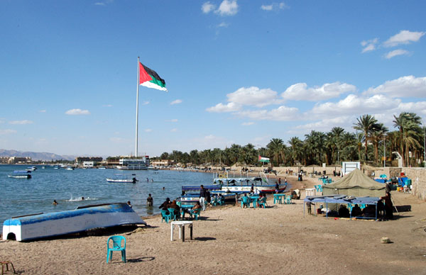 Public beach in Aqaba