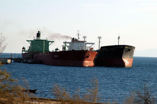 A pair of tankers in Aqaba