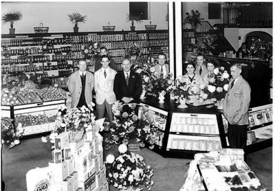 Carl Grupp Grocery Store - 1936 - Probably the Grand Opening - Photo by Safford Lock