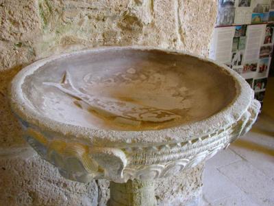 Baptismal font, church of S. Giovanni di Sinis
