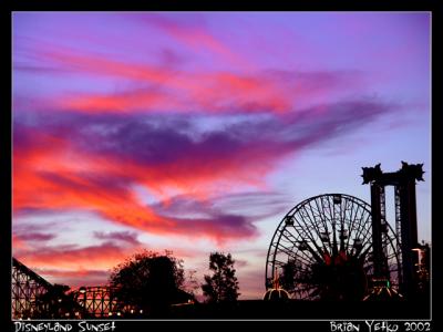 California Adventure Sunset