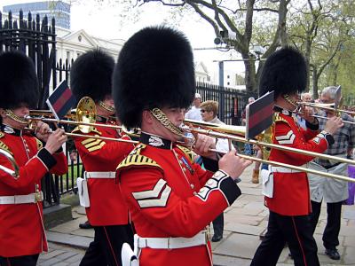 London, Guards parade