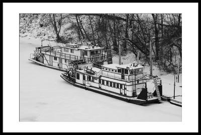 Riverboats frozen in time.