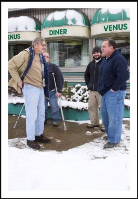 ...Gary, and Kevin Greenway at the Venus Diner.