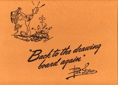 Back to the Drawing Board Again (1962) (inscribed)