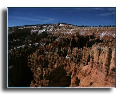 Bryce Lit by the Moon