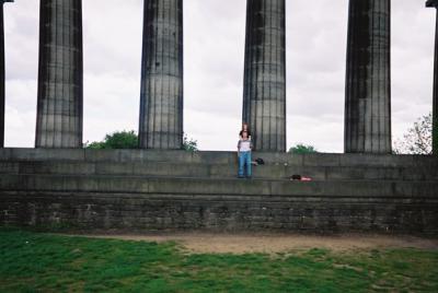 At Edinburgh's Disgrace, Scotland.  A looooooong walk uphill but worth the views it gave of Edinburgh.