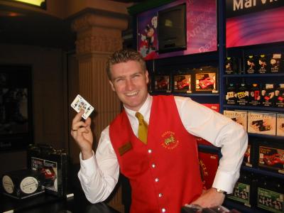 The 'Magician' at work in Harrods. Would you trust that smile?