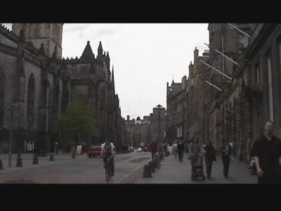 Walking down the Royal Mile in 'Old Town'