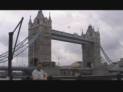 Clint and the Tower Bridge.