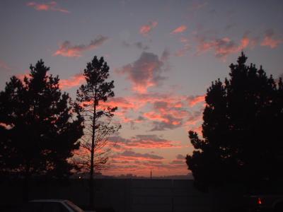 Sunset over the Valero Refinery